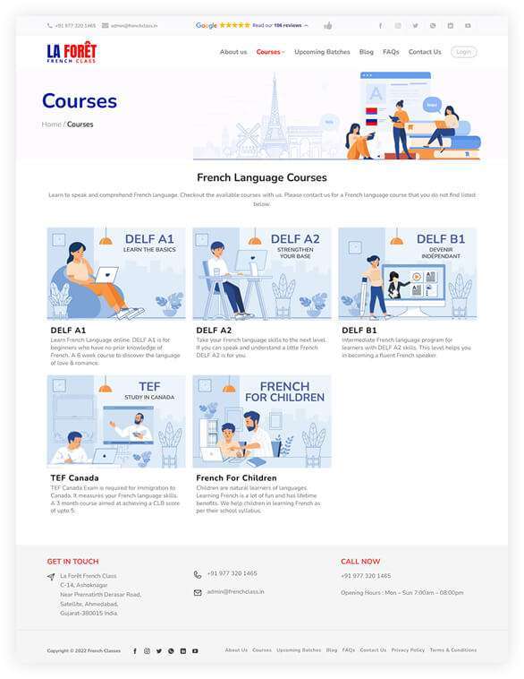 Ecommerce website for online education