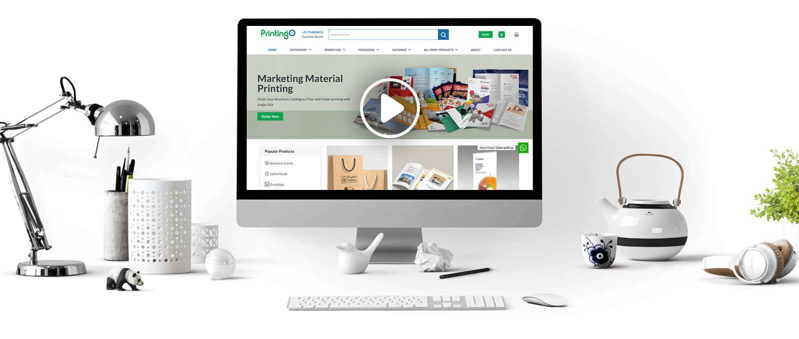 Ecommerce website for online printing shop