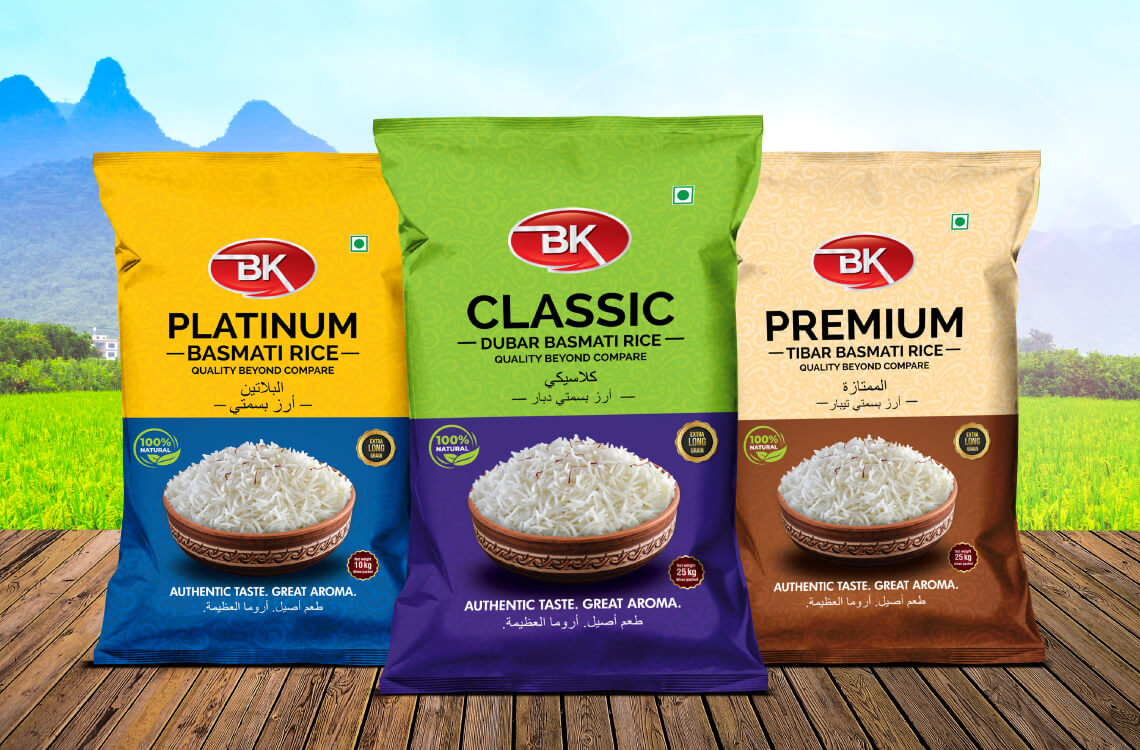 Packaging Design For Rice Brand