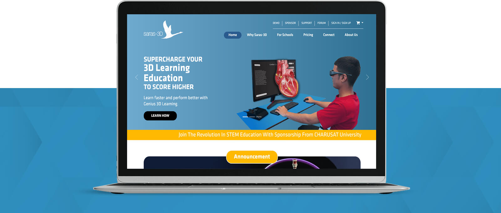 Website Design for Online Education Product