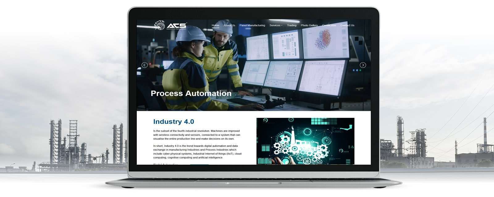 website-development-industrial-automation